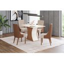 Ver imagem 2 de Mesa Jantar Luiza 120 4 Cadeiras Ivy Caramelo - Henn