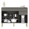 Balcão para Cozinha com Tampo e com 3 Portas Chester Gris - 3
