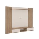 Ver imagem 7 de Conjunto 3 Peças Sala Estar Apoio Pet Mesa de Centro Magnum e Painel Nevada Marrom Carvalho/Off White