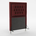 Ver imagem 2 de Kit Cabeceira Decorativa Para Cama Box Antares e Calçadeira Sagitarius 90 Para Cama de Solteiro Sued