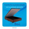 Cama Box Baú Casal Serenelife - Suede Marrom - 6
