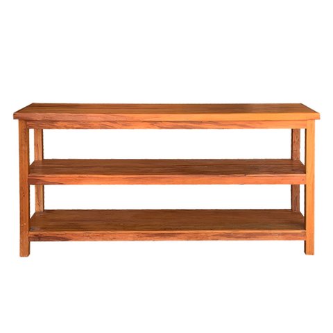 Aparador 1,6 M 3 Prateleiras Madeira Demolição Natural