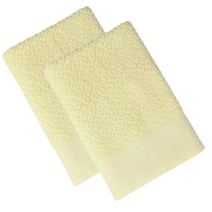 Kit 2 Toalha de Banho Capri Atlântica 100% Algodão Banhão 75x1,50 Cor:amarelo Brilhante