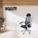 Ver imagem 5 de Cadeira de Escritório Presidente com Rodinha Fortt Trento Branca CPF09-B