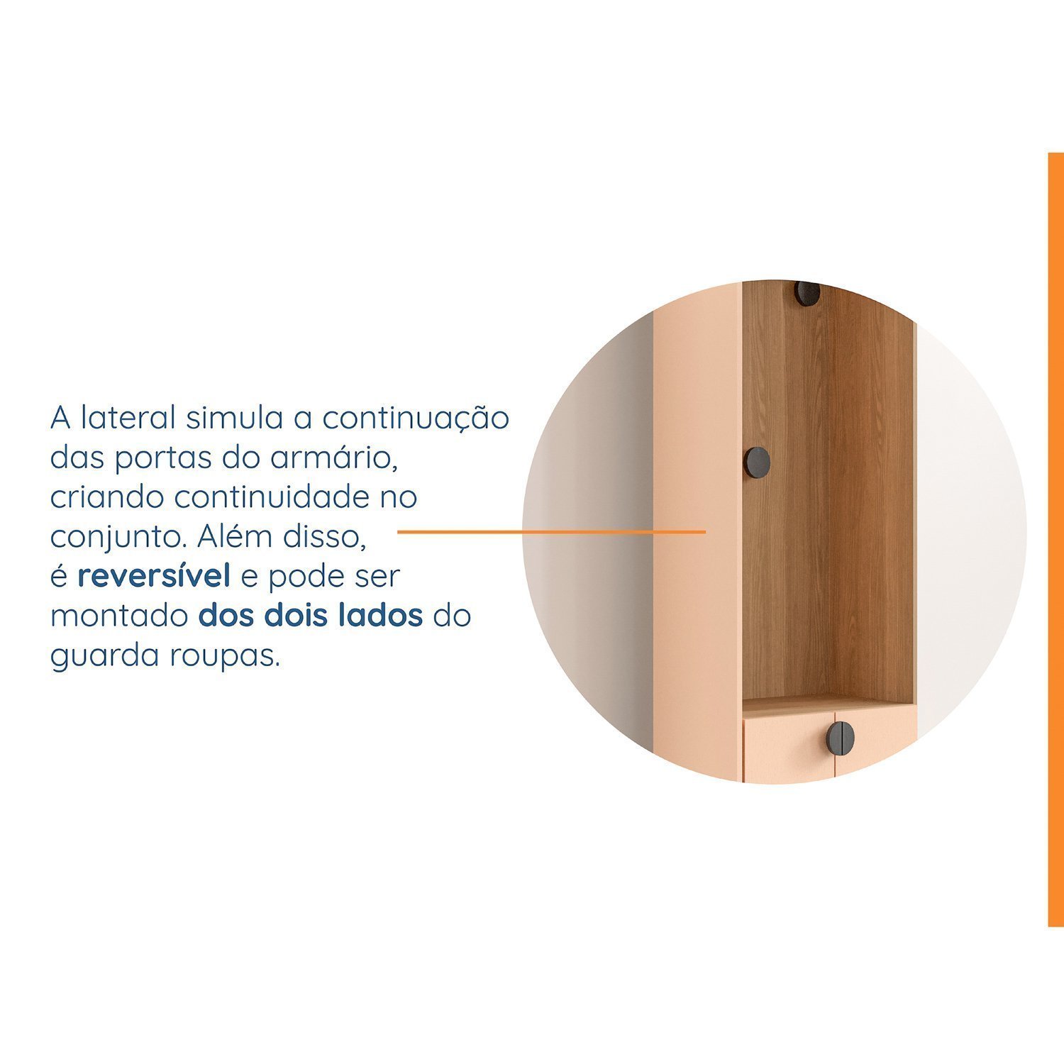 Guarda-Roupa Modulado Joy 2 Peças Nicho com 2 Gavetas e Sapateira Cabecasa Madeiramadeira - 11