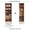 Conjunto Modulado Joy 2 Peças Nicho com 2 Gavetas e Sapateira CabeCasa MadeiraOriginals - 3