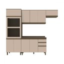 Ver imagem 2 de Cozinha Compacta Connect 10 Portas 2 Gavetas 100% Mdf Ce810 Duna/cristal - Henn