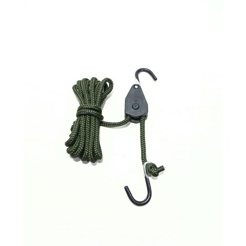 Polia Corda Catraca de Amarracao 3,5 Mts Carga Maxima 60kg