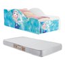 Cama Frozen Quarto Infantil Para Meninas Com Colchão D20 - Azul/Branco - 1