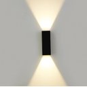 Ver imagem 2 de Arandela Led Galaxy Wall Mini Retangular Facho Duplo IP65 5W 3000K Preto