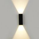 Ver imagem 2 de Arandela Led Galaxy Wall Mini Retangular Facho Duplo IP65 5W 3000K Preto