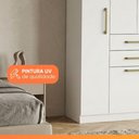 Ver imagem 6 de Guarda Roupas Solteiro Maya 4 Portas de Bater 2 Gavetas Branco Aramóveis
