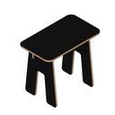 Ver imagem 1 de Mesa Infantil Amadeirada em Mdf com Bordas Naturais:preto