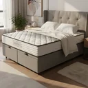 Ver imagem 4 de Cama Box Baú com Colchão de Molas Ensacadas Double Face Essence Probel Queen 158cm