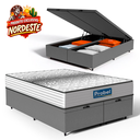 Ver imagem 3 de Cama Box Baú com Colchão de Molas Ensacadas Double Face Essence Probel Queen 158cm