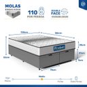 Ver imagem 4 de Cama Box Baú com Colchão de Molas Ensacadas Double Face Essence Probel Queen 158cm