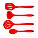 Ver imagem 2 de Kit 4 Peças Em Silicone Vermelho Livre de BPA . UnyHome