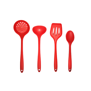 Kit 4 Peças Em Silicone Vermelho Livre de BPA . UnyHome