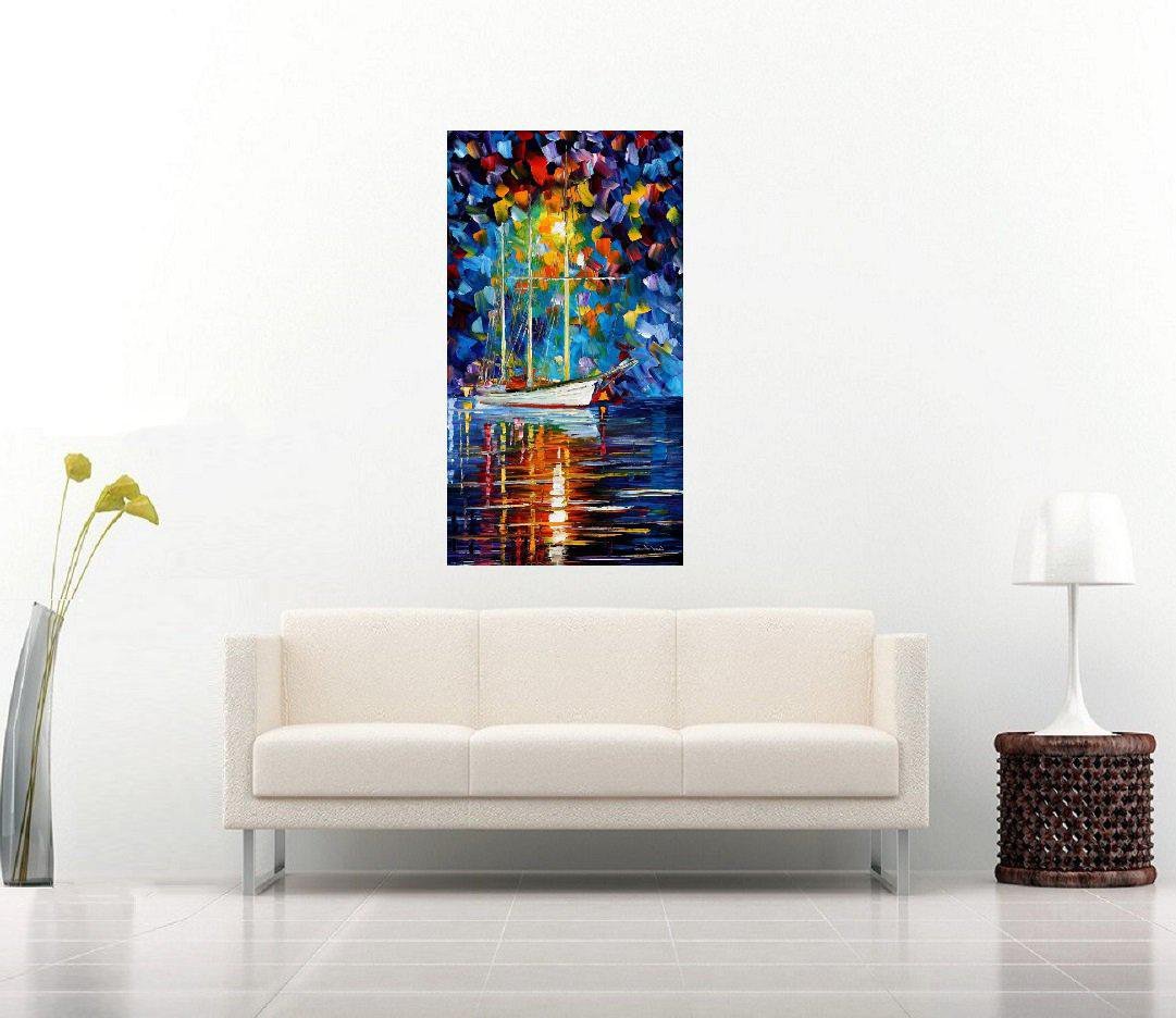 Quadro Pintura Tela Cidade Paisagem Urbana 4314: 120cm (A) x 70cm (L) - 3