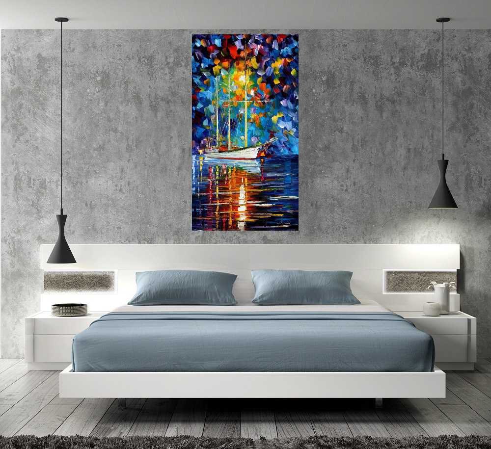 Quadro Pintura Tela Cidade Paisagem Urbana 4314: 120cm (A) x 70cm (L) - 5