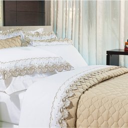 Jogo de Cama Casal Maiori 4 Peças Percal 200 Fios Bernadete Casa - 1