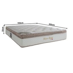 Colchão King Molas Ensacadas 193cm X 32cm Pallace - 3