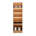 Ver imagem 4 de Cristaleira 2 Portas 1 Gaveta com Led Allure