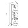Cristaleira 2 Portas 1 Gaveta com Led Allure - 10