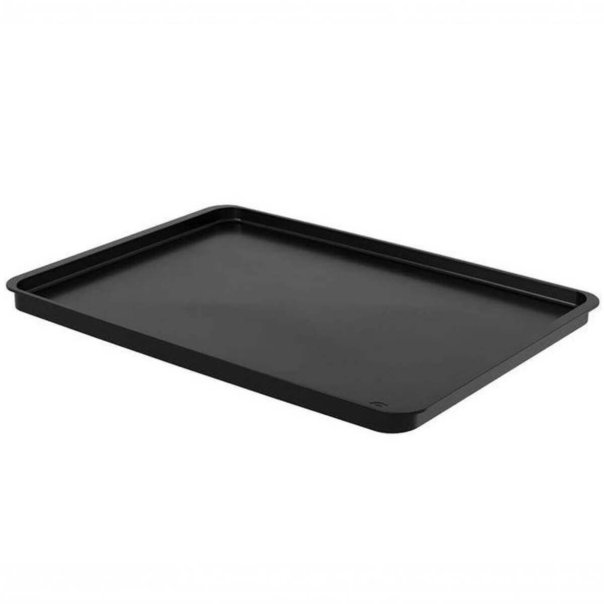 Kit 6 Bandejas Plásticas para Servir Coza 32x23cm Preto Restaurante A4 Fast Food Casual - 3