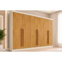 Ver imagem 2 de Guarda Roupa 6 Portas 6PORTAS 4GAVETAS Alba Europa Offwh/Peroba