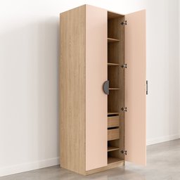 Guarda-Roupa Modulado Joy 3 Peças Cabideiros, Nicho com 2 Gavetas e Sapateira Cabecasa Madeiramadeira - 16