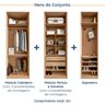 Conjunto Modulado Joy 3 Peças Cabideiros, Nicho com 2 Gavetas e Sapateira CabeCasa MadeiraOriginals - 3