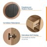 Conjunto Modulado Joy 3 Peças Cabideiros, Nicho com 2 Gavetas e Sapateira CabeCasa MadeiraOriginals - 12