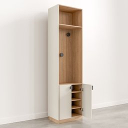 Guarda-Roupa Modulado Joy 3 Peças Cabideiros, Nicho com 2 Gavetas e Sapateira Cabecasa Madeiramadeira - 18