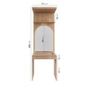 Ver imagem 4 de Guarda-Roupa Planejado Joy 3 Peças 2 Gavetas, Penteadeira Espelho Cabideiro CabeCasa MadeiraOriginals Cinza/Sereno/Avena