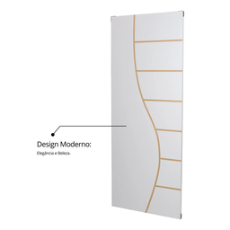 Folha de Porta Madeira Decorada 210x60cm Espessura 3,5cm Cantareira MGM - 5