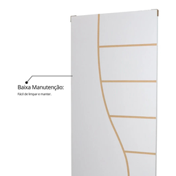 Folha de Porta Madeira Decorada 210x60cm Espessura 3,5cm Cantareira MGM - 7