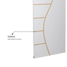 Folha de Porta Madeira Decorada 210x60cm Espessura 3,5cm Cantareira MGM - 6
