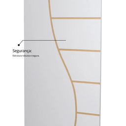 Folha de Porta Madeira Decorada 210x60cm Espessura 3,5cm Cantareira MGM - 9