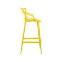 Ver imagem 6 de Kit 4 Banquetas Altas Alegra Polipropileno Espresso Móveis Amarelo