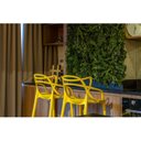 Ver imagem 2 de Kit 4 Banquetas Altas Alegra Polipropileno Espresso Móveis Amarelo