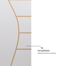 Folha de Porta Madeira Decorada 210x70cm Espessura 3,5cm Cantareira MGM - 10