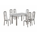 Ver imagem 1 de Jogo de Mesa Tubular Teixeira Madri 140cm 6 Cadeiras