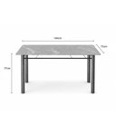 Ver imagem 2 de Jogo de Mesa Tubular Teixeira Madri 140cm 6 Cadeiras