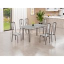 Ver imagem 4 de Jogo de Mesa Tubular Teixeira Madri 140cm 6 Cadeiras