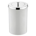 Ver imagem 1 de Lixeira com Tampa 8 Litros Cesto de Lixo Aramado Future Casa:Branco/Cromado