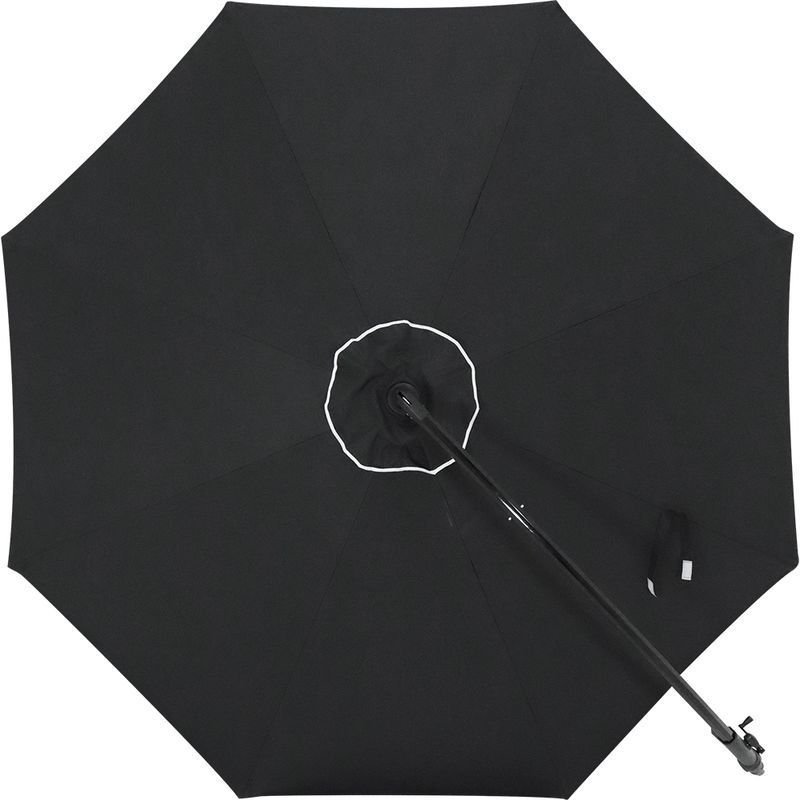 Ombrelone Búzios Preto 3 Metros Giratório 360° com Base Bel:preto - 3