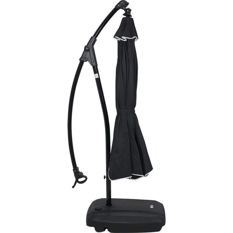 Ombrelone Búzios Preto 3 Metros Giratório 360° com Base Bel:preto - 4