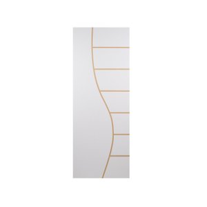 Folha de Porta Madeira Decorada 210x80cm Espessura 3,5cm Cantareira MGM