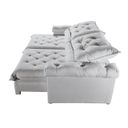 Ver imagem 5 de Sofá Retrátil e Reclinável 2,80m 4 Lugares Pillow com 18cm Fibra Siliconada Veneza - Movenzo Estofad